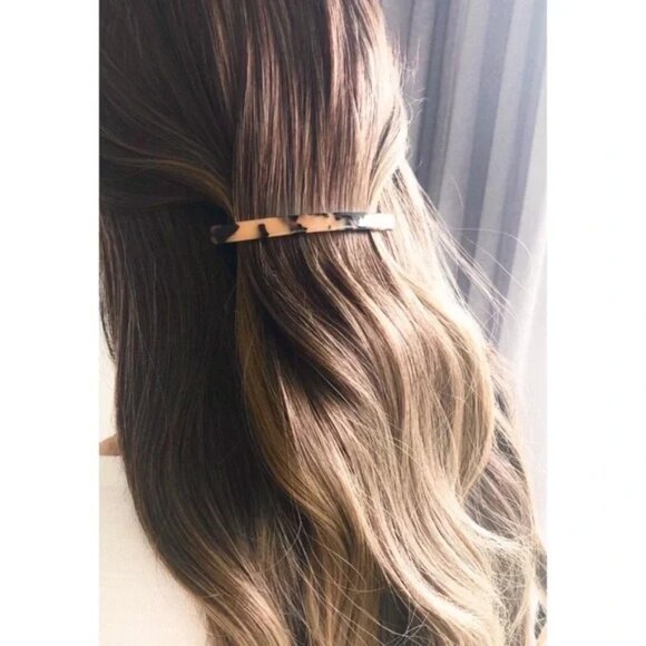 “Anna” Tortoise Shell Chic Hair Barrette Pin/Clip - Picture 6 of 6